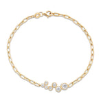 Елегантна гривна от сребро с 18К златно покритие и циркон 5А камъни, идеална за всеки повод.