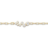 Елегантна гривна от златно покритие с циркон 5А, бляскав дизайн за специални случаи и ежедневно носене.