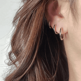 Επάργυρα σκουλαρίκια 3 τεμ