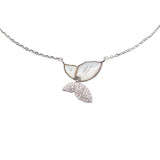Сребърно колие сперуда със седеф Butterfly S925 Silver