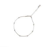 Ασημί βραχιόλι ποδιού Elegance