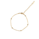 Χρυσό βραχιόλι ποδιού Elegance