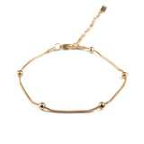 Χρυσό βραχιόλι ποδιού Elegance