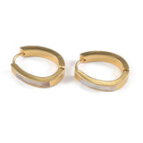 Μινιμαλιστικά χρυσά σκουλαρίκια από φίλντισι