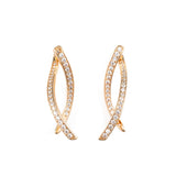 Σκουλαρίκια Unity με ζιργκόν και επιχρύσωση 18Κ σε ροζ χρυσό