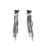 Сребристи обеци пискюл