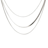 Εντυπωσιακό τριπλό κολιέ σε δύο χρώματα