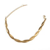 Εύκαμπτο βραχιόλι με επιχρύσωση 18 καρατίων