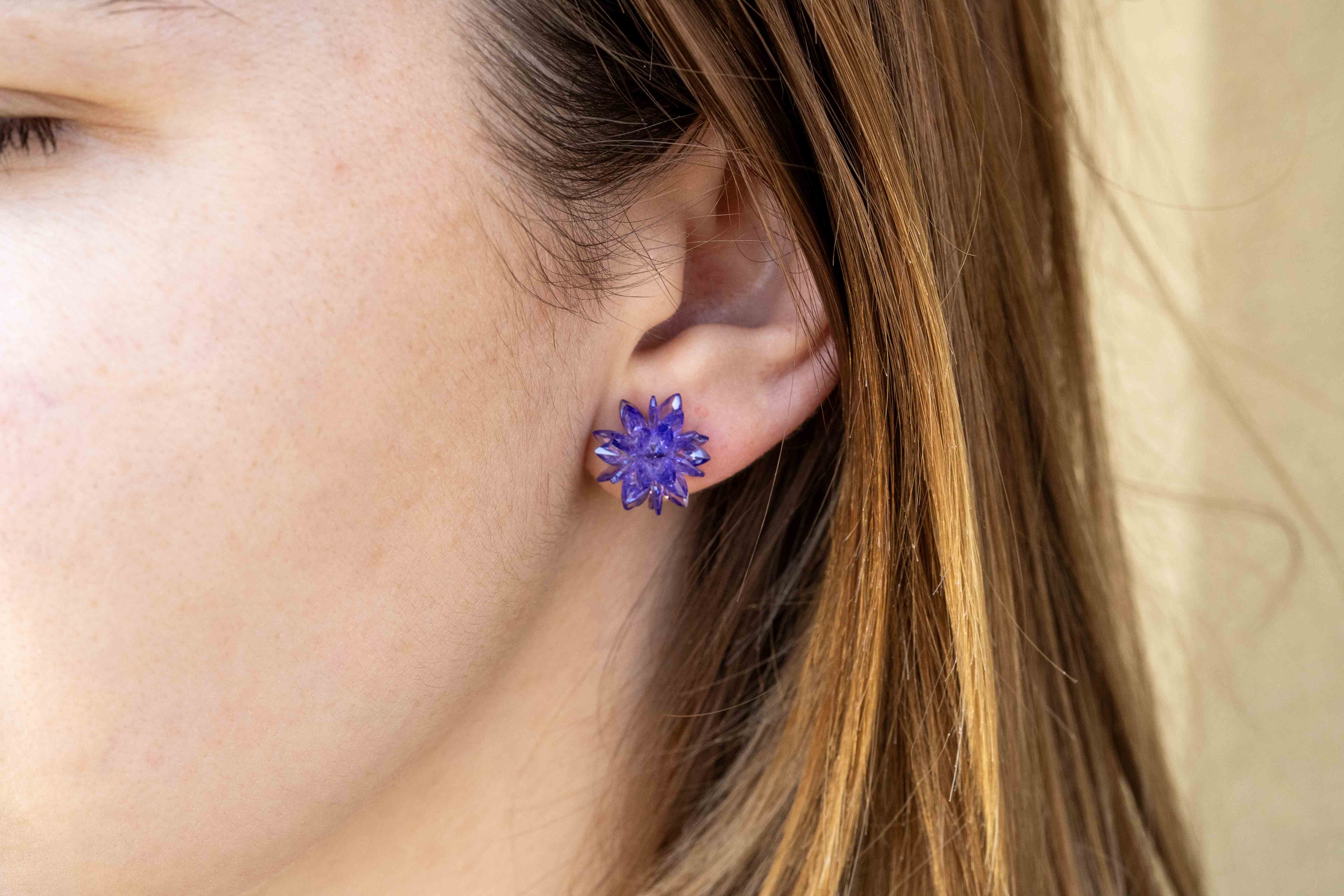 Обеци цвете - 4 цвята