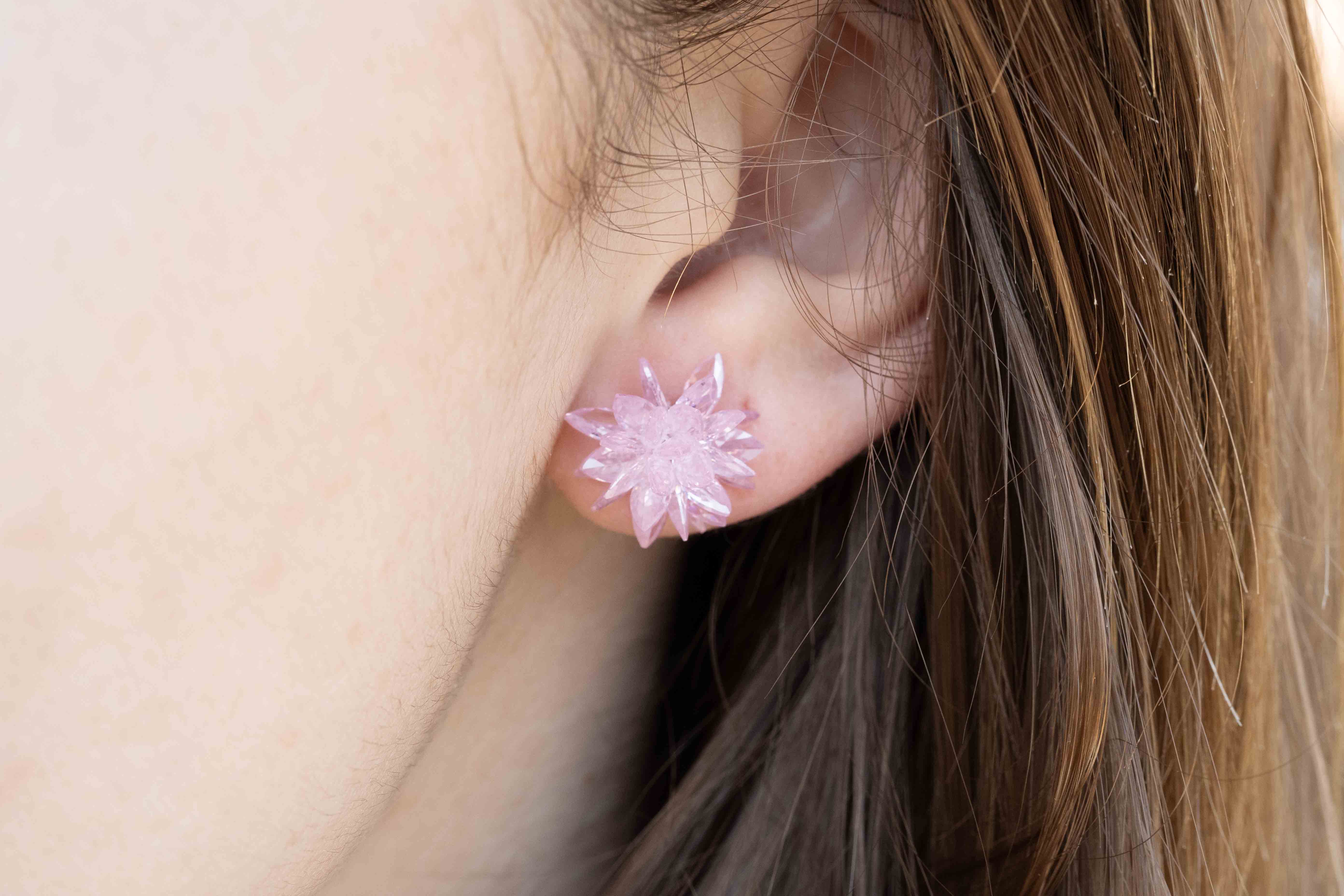 Обеци цвете - 4 цвята