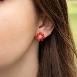 Обеци Цвете 4 цвята