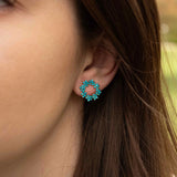 Обеци Цвете 4 цвята