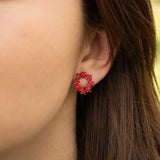 Обеци Цвете 4 цвята