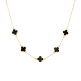 Ασημένιο Κολιέ Τριφύλλι με 18Κ Επιχρύσωση S925