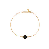 Сребърна Гривна Детелинка с 18К Златно Покритие S925