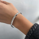 Χρυσό Οβάλ Βραχιόλι με Κρύσταλλα και Επιχρύσωση 18 Καρατίων