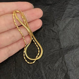 Διπλή Μαλακή Βραχιόλι Πλέξη με 18κ Χρυσή Επίστρωση