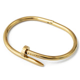 Βραχιόλι από χειρουργικό ατσάλι "Καρφί" - χρυσό