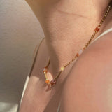 Колие Wave с Мъниста с 18к Златно Покритие