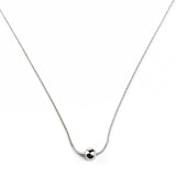Κολιέ ασημένιο με μπαλάκι