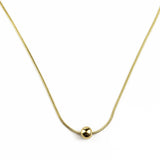 Κολιέ χρυσό με μπαλάκι