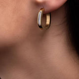 Μινιμαλιστικά χρυσά σκουλαρίκια από φίλντισι