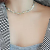 Κολιέ πλεγμένο σε τρεις τόνους