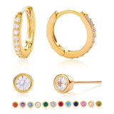 Сребърни обеци 4бр. S925 Silver