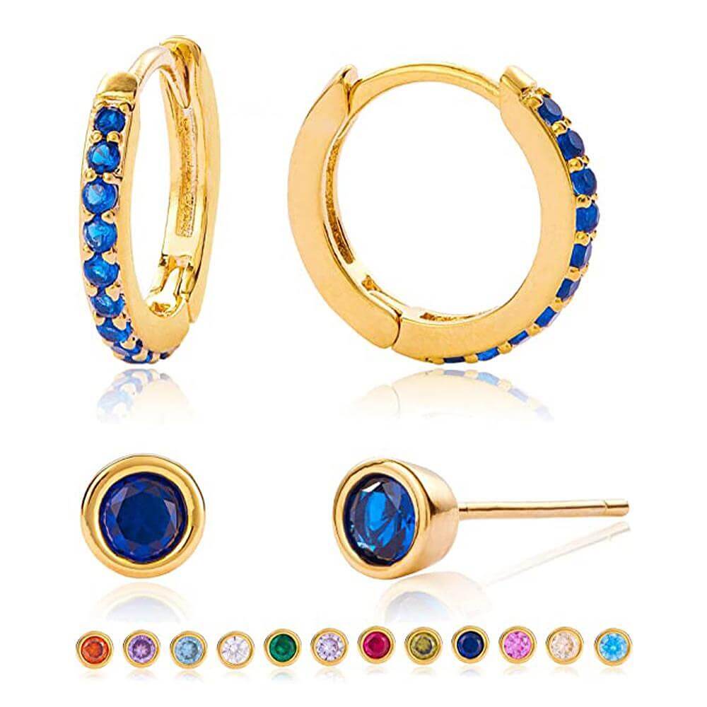 Ασημένια σκουλαρίκια 4 τμχ S925 Silver