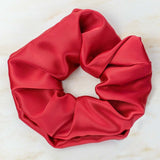 Скрънчи за коса( голямо) - цвят рубинено червен