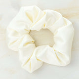 Скрънчи за коса (малко) цвят снежно бял