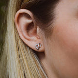 Ασημένια σκουλαρίκια σε σχήμα καρδιάς Heart S925 Silver