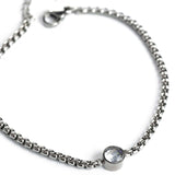 Ασημί βραχιόλι Glamour