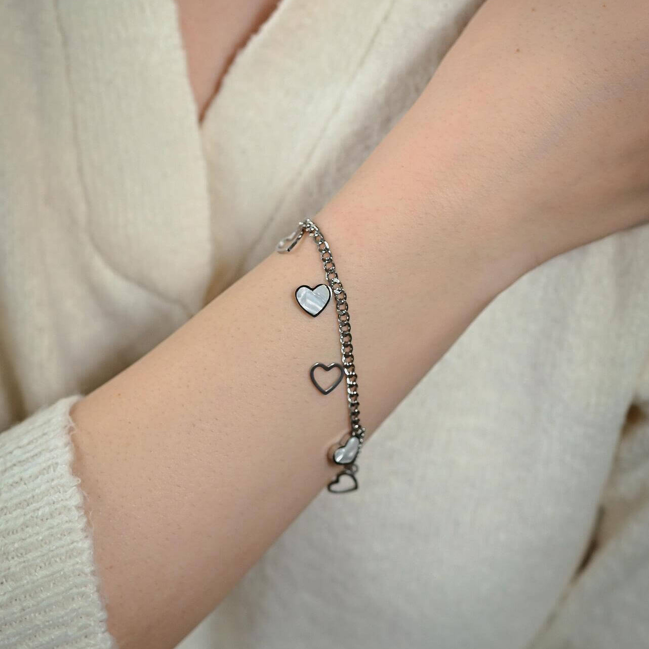 Βραχιόλι Bella με φίλντισι 2 χρωμάτων