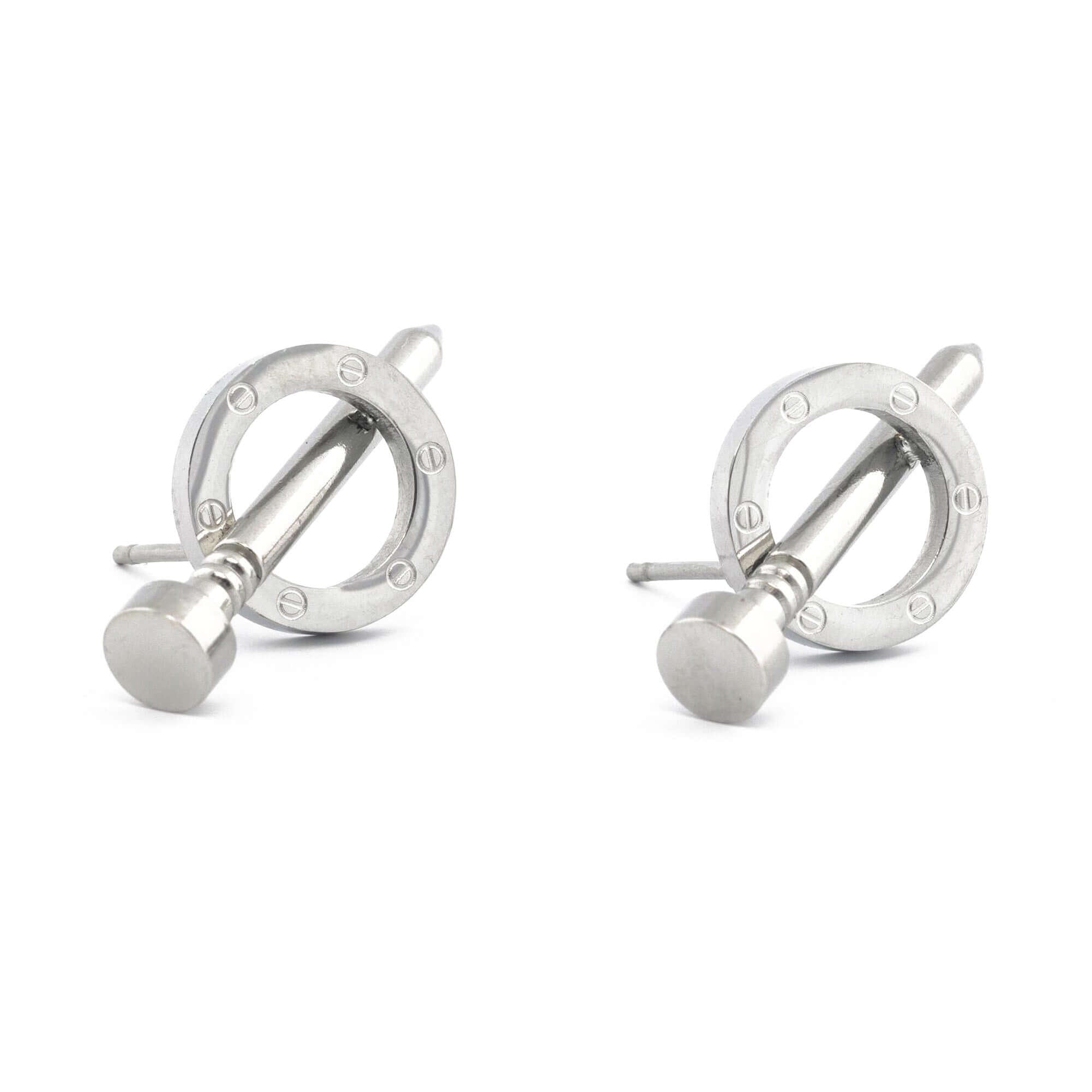 Σκουλαρίκια Πιρούνι Ιατρικό Ατσάλι - 2 χρώματα