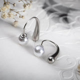 Ασημένιες πέρλες με εκκεντρικό σχέδιο