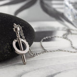 Κολιέ «Καρφί» από χειρουργικό ατσάλι – 2 χρώματα