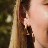 Χρυσά σκουλαρίκια Best-Seller 16K με επιχρύσωση