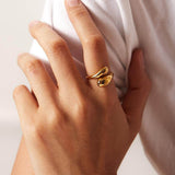 Χρυσό δαχτυλίδι Eternity 18K