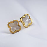 Σετ ασημί χάντρα – σκουλαρίκια + κολιέ