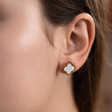 Σετ ασημί χάντρα – σκουλαρίκια + κολιέ