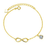 Златиста Гривна Безкрайност S925 Silver