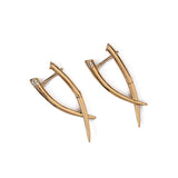 Σκουλαρίκια Adore με επιχρύσωση 16 καρατίων