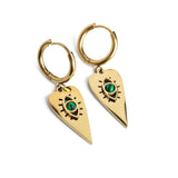 Σκουλαρίκια Aurora με επιχρύσωση 18 καρατίων