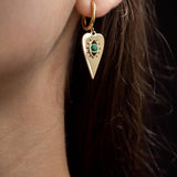 Σκουλαρίκια Aurora με επιχρύσωση 18 καρατίων