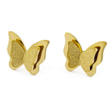 Златисти обеци пеперуди