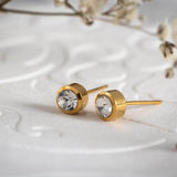 Επιχρυσωμένα σκουλαρίκια Simple