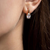 Златисти Обеци Кристал