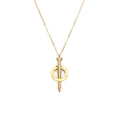 Κολιέ «Καρφί» από χειρουργικό ατσάλι – 2 χρώματα