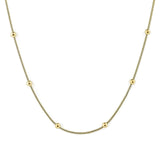 Χρυσό κολιέ με χάντρες